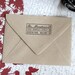 Self Inking Custom Rubber Address Stamp - organic lines - wedding personal housewarming gift - 1205
