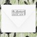 Self Inking Custom Rubber Address Stamp - organic lines - wedding personal housewarming gift - 1205
