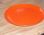 Vintage Retro Orange 5 3/4 inch plate Hard Plastic Melmac