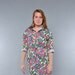 Vintage 80's Floral Denim Dress / Crazy Pockets / M /