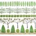 RESERVED for Nancy Allée of Trees large original watercolor painting