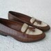 Vintage brown leather loafers tassles size 9 1/2