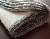 13 ORGANIC Bird-E Towels - gray grey thread - eco friendly paper towel alternative - unbleached cotton - unpaper - paperless towel