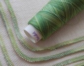 26 Bird-E Towels with Variegated Green Thread Edges (unpaper towels, eco friendly paper towel replacement)