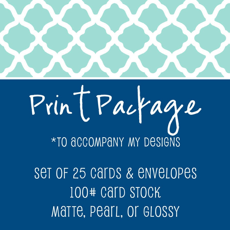 Printing Package for 5x7 cards