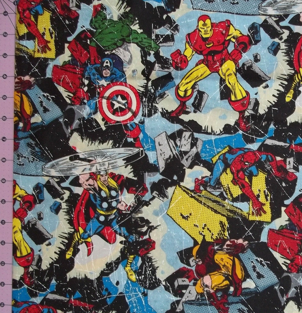 Marvel breakout fabric