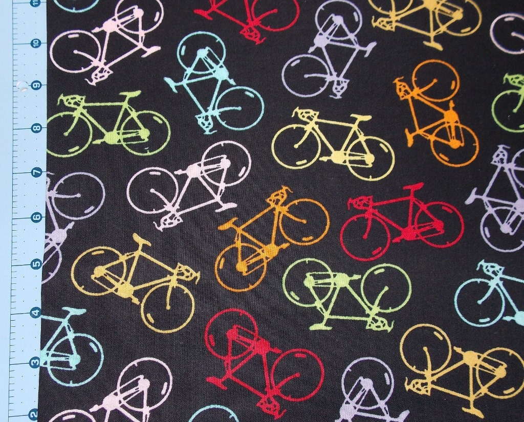 Classic Bicycle Fabric By The Yard