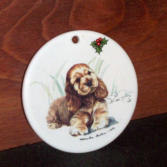 cocker spaniel christmas ornaments by fourpawsup on etsy cocker spaniel christmas ornaments by fourpawsup on etsy