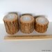 Rustic Candles Trio in Graduated Sizes