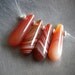 Sardonyx, Red Long Teardrop Briolette Set, 10x24mm, 4ea