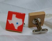 Texas Cuff Links - Upcycled Scrabble Tiles - AmeliaBeth