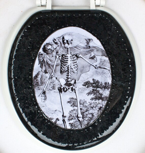 Vintage Skeleton Toilet Seat by toiluxe on Etsy