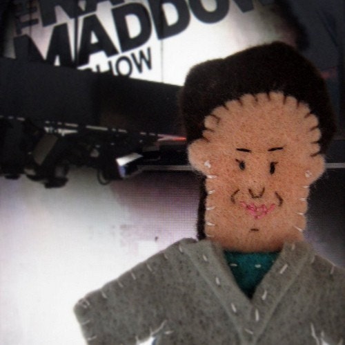 Rachel Maddow Felt Finger Puppet