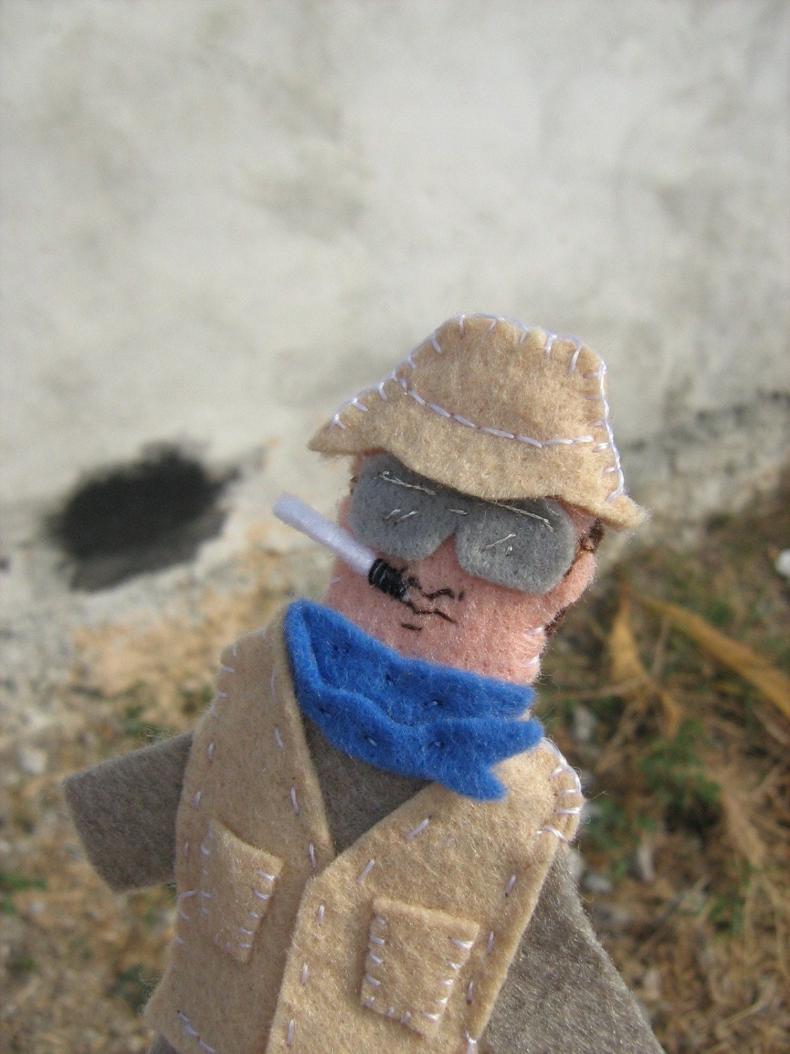 Hunter S. Thompson Felt Finger Puppet