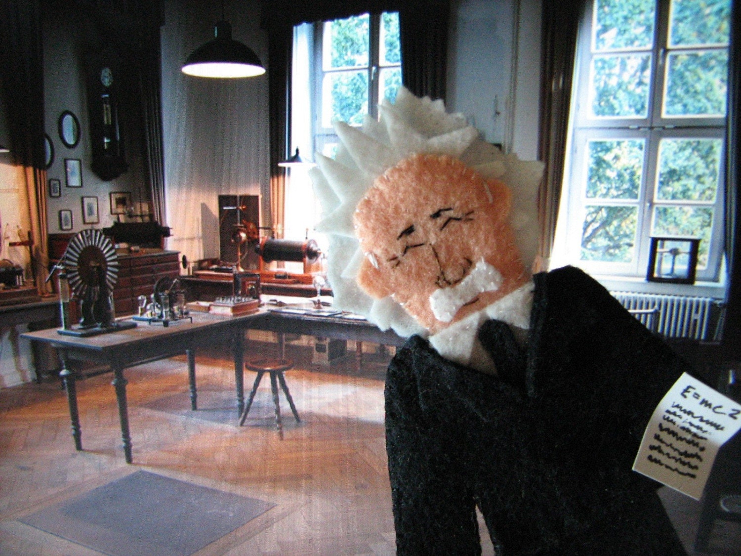 Albert Einstein Finger Puppet