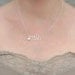 initial necklace. two initials monogram heart necklace. silver love letter. lovers personalized initials. boyfriend girlfriend NECKLACE.