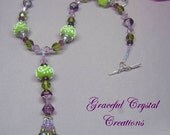 Lampwork Necklace - Springtime  HSN1063