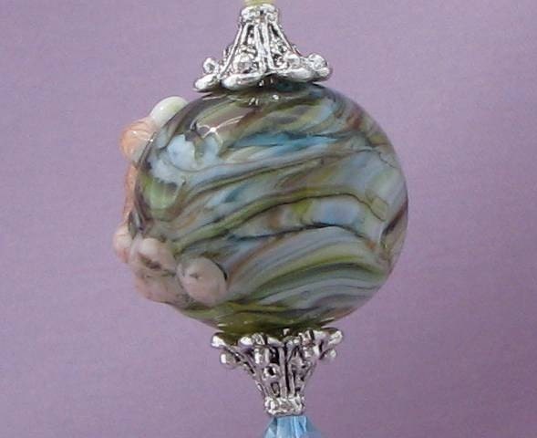 Fun in the Sun, Lampwork Pendant by Graceful Creations