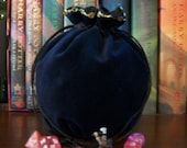 My Pretty Dice Bag - Blue Velvet with a Touch of Gold Edition
