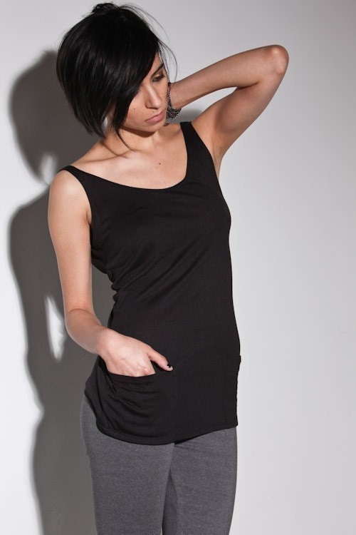 Reserved for tootsypants Low Back Tank Top - Womens Black Resort Tops Le Deux medium pre-order combined with another order