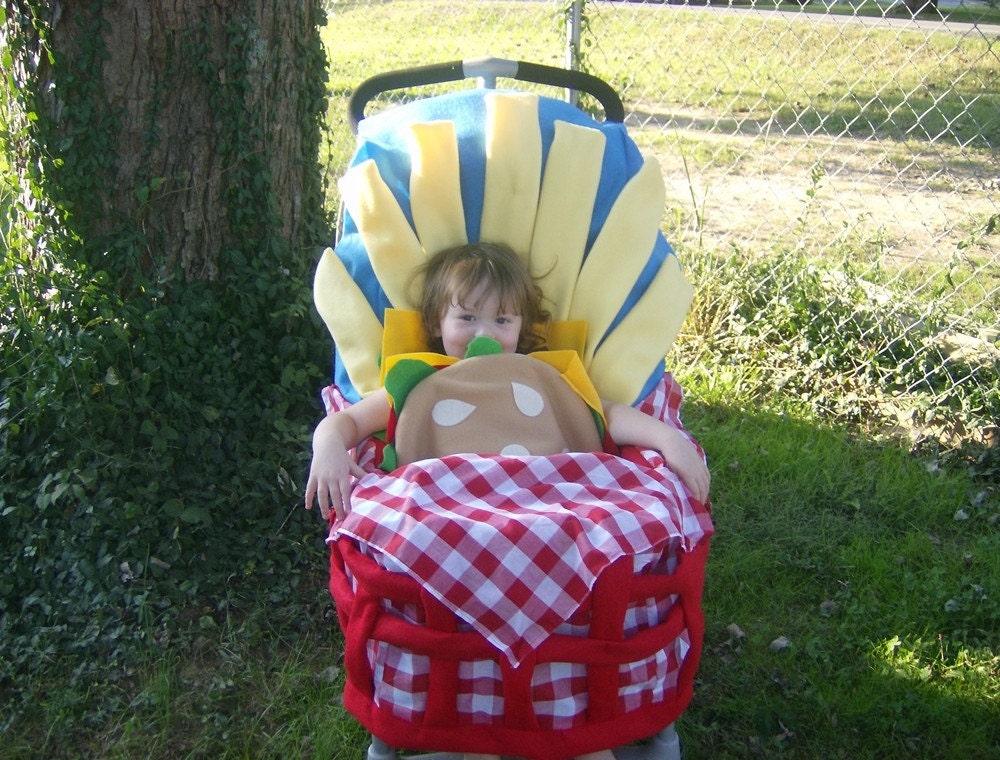 Hamburger and Fries Halloween Costume for Baby or Toddler