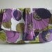 50% CLEARANCE SALE, Clutch, cosmetic pouch, purple, lavender, green, white, floral