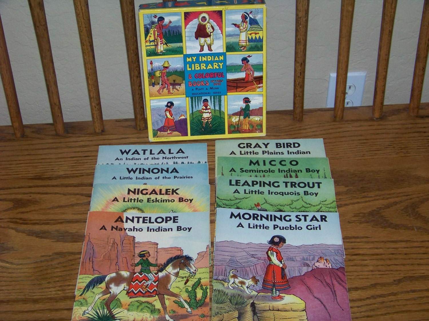 Vintage 1935 My Indian Library Book Set