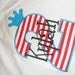 Custom boutique appliqued personalized number tee t shirt tshirt onesie stripes carnival cat in the hat dr seuss red white pirate birthday