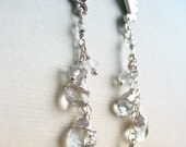 Ariel Earrings - aquamarine, sterling silver