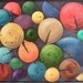String Painting - Logged - Original Mixed Media - Painted with Pigments - Colorful Abstract