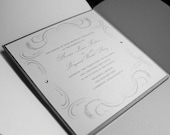Peacock Feather Wedding Invitation Sample - "Chicago"