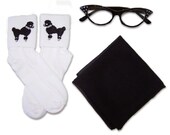 CHILD 3 pc. 50's Poodle Skirt Acc. Set - BLACK