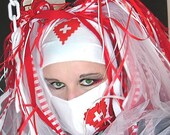 Red Nurse Cross Heart Surgical Mask MTCoffinz