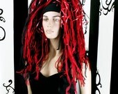 Red and Black Vampire Clubbing  Hair Falls MTCoffinz