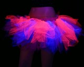 UV Blacklight Pink Purple Cheshire Cat Raver TuTu adult ALL Sizes MTCoffinz
