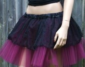 Knee length Tulle and lace Skirt   ...Choose your TULLE Color... Adult SMALL MTCoffinz