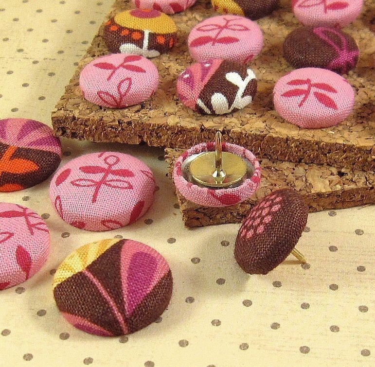Raspberry Garden...Push Pin and Magnet Set