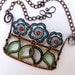Dazzling Crystal Flower Box Copper Necklace