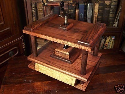 Bookbinding Press Book Binding  Press Nipping Flower