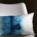 Midnight Blue Watercolors Pillow Cover