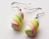 Rainbow Marshmallow Earrings