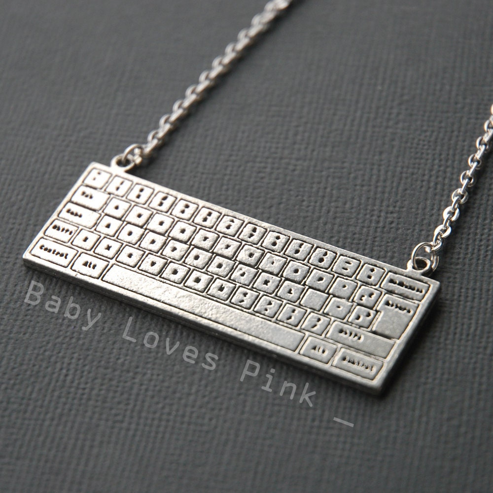 Keyboard Necklace for Computer Nerd