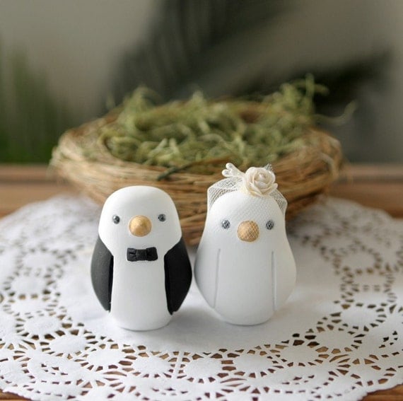 Wedding Cake Topper - Love Birds - Small
