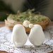 Custom Wedding Cake Topper - Small Hand Painted Love Birds with Nest
