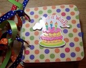 Birthday Mini Album Chipboard Scrapbook