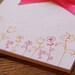 Personalized Wild Flowers Notepad Stationery - 50 sheets