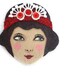 Reserved for Sophie - Twenties Flapper Fabric Brooch