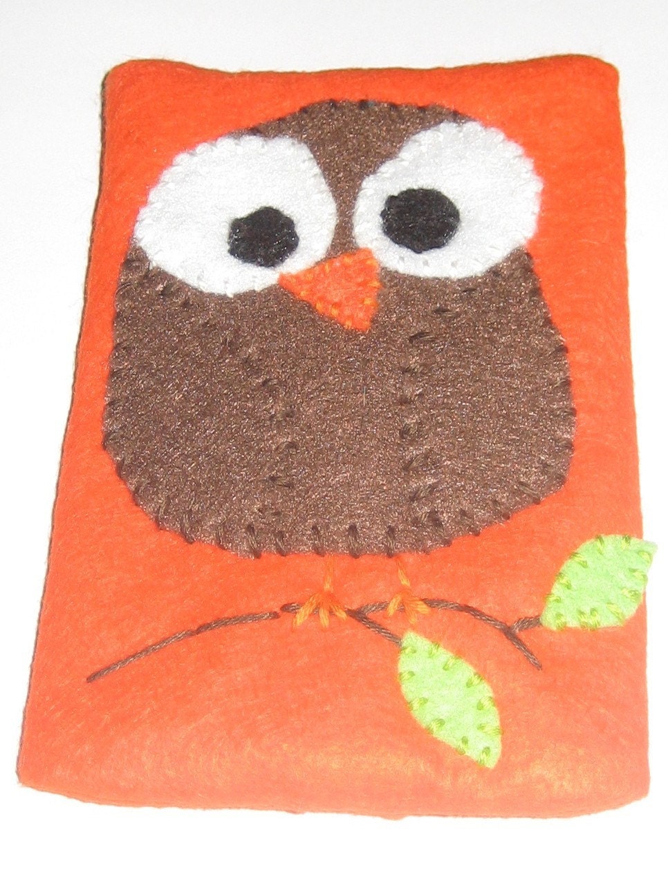 Owl on Orange Tissue Cozy