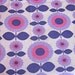 Funky 1970s Purple MOD Flower With Stem - Unused Fabric
