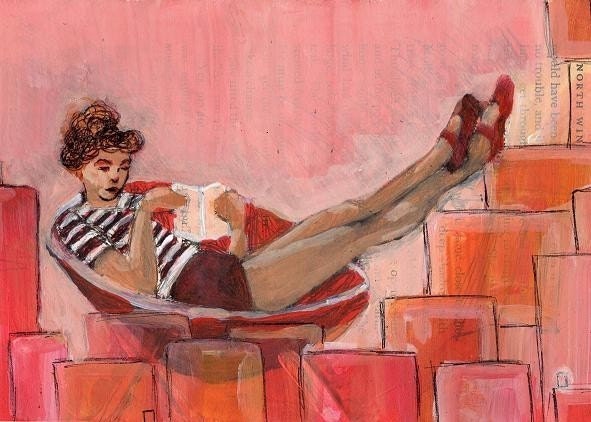 Floating in Squares - Print